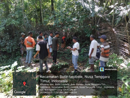 Survei Lokasi sumber Air di Wedabone Dsn.Fatukhun